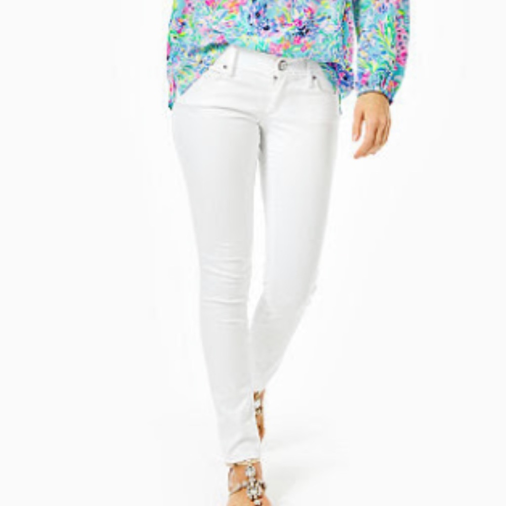 ❤️ NWT 31" Worth Skinny Jean - Sateen - Lilly Pulitzer - size 2 - resort white